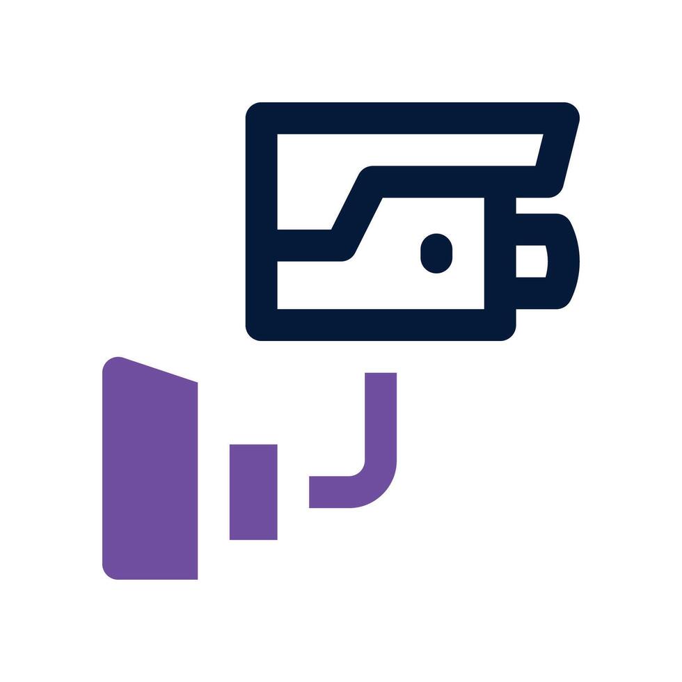 cctv icon. dual tone icon for your website, mobile, presentation, and logo design. vector