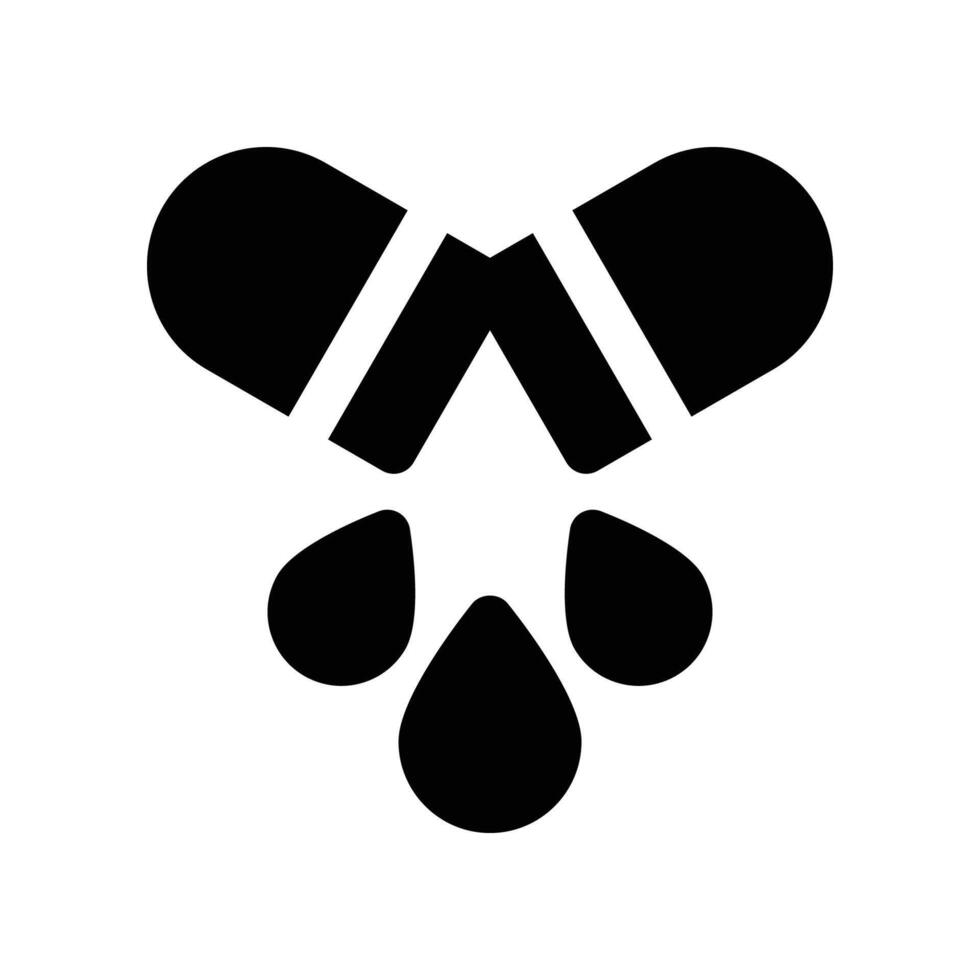 capsule icon. glyph icon for your website, mobile, presentation, and logo design. vector