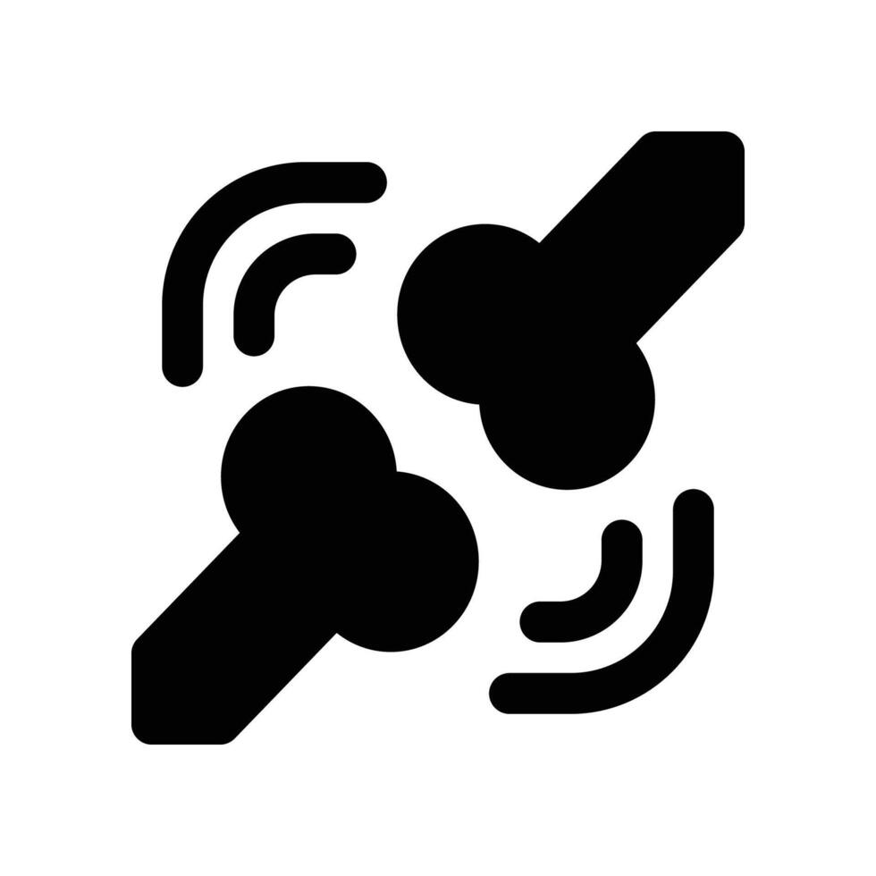 bones icon. glyph icon for your website, mobile, presentation, and logo design. vector