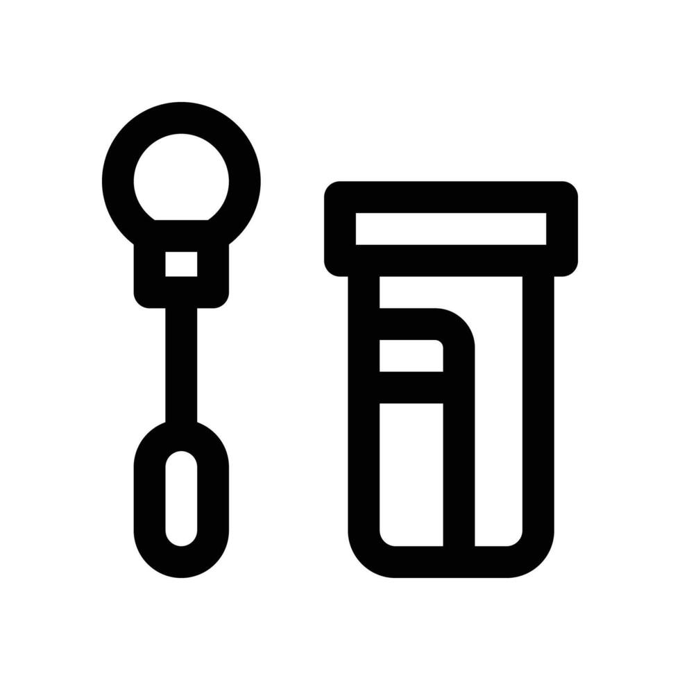 cotton swab icon. line icon for your website, mobile, presentation, and logo design. vector