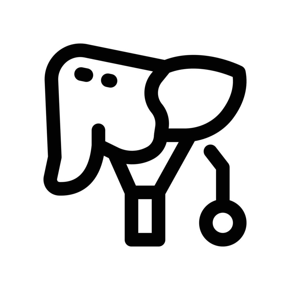 liver icon. line icon for your website, mobile, presentation, and logo design. vector