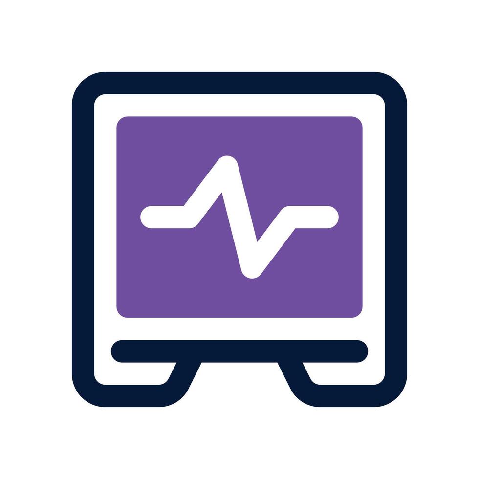 cardiogram icon. dual tone icon for your website, mobile, presentation, and logo design. vector