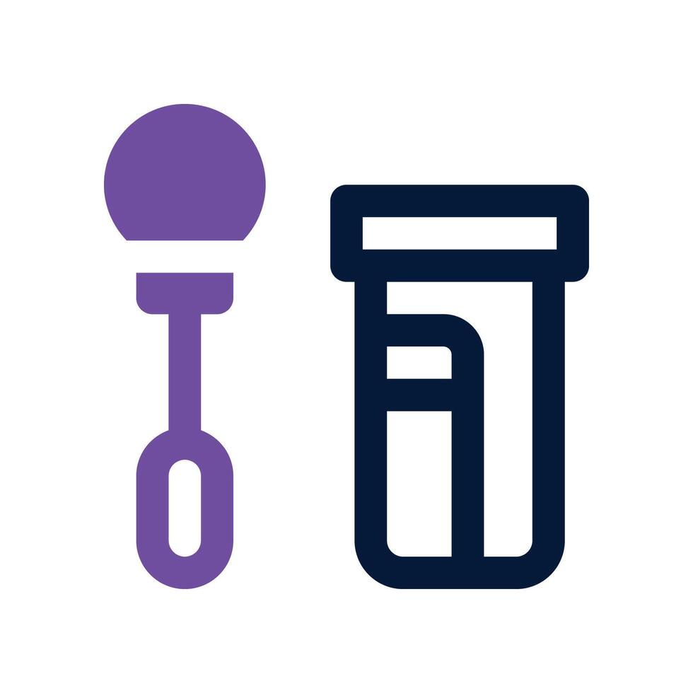 cotton swab icon. dual tone icon for your website, mobile, presentation, and logo design. vector