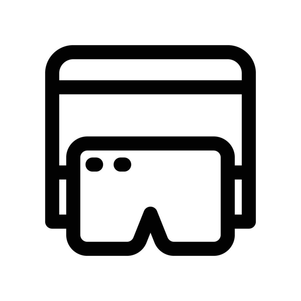 glasses icon. line icon for your website, mobile, presentation, and logo design. vector