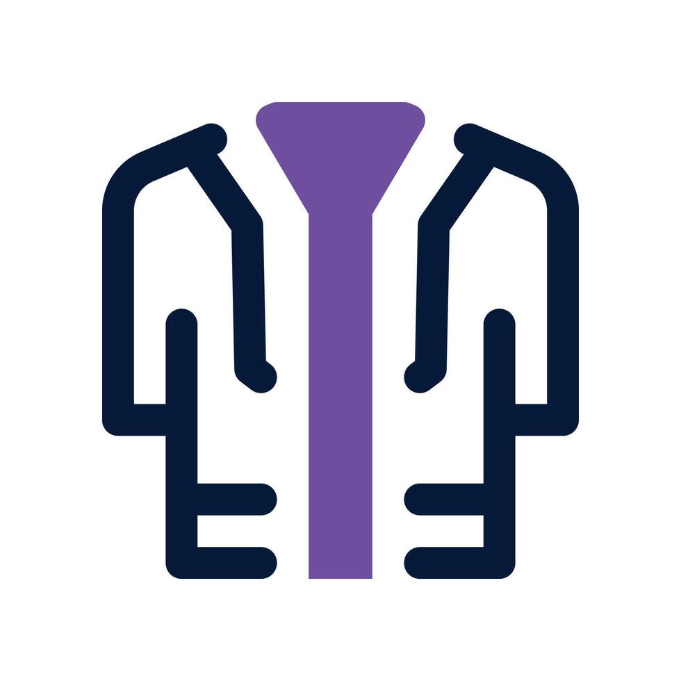 lab coat icon. dual tone icon for your website, mobile, presentation, and logo design. vector