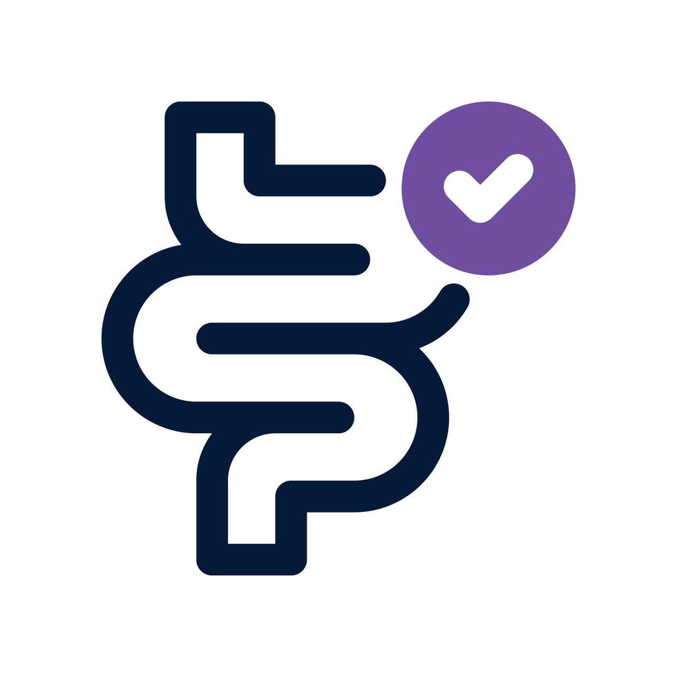 intestine icon. dual tone icon for your website, mobile, presentation, and logo design. vector