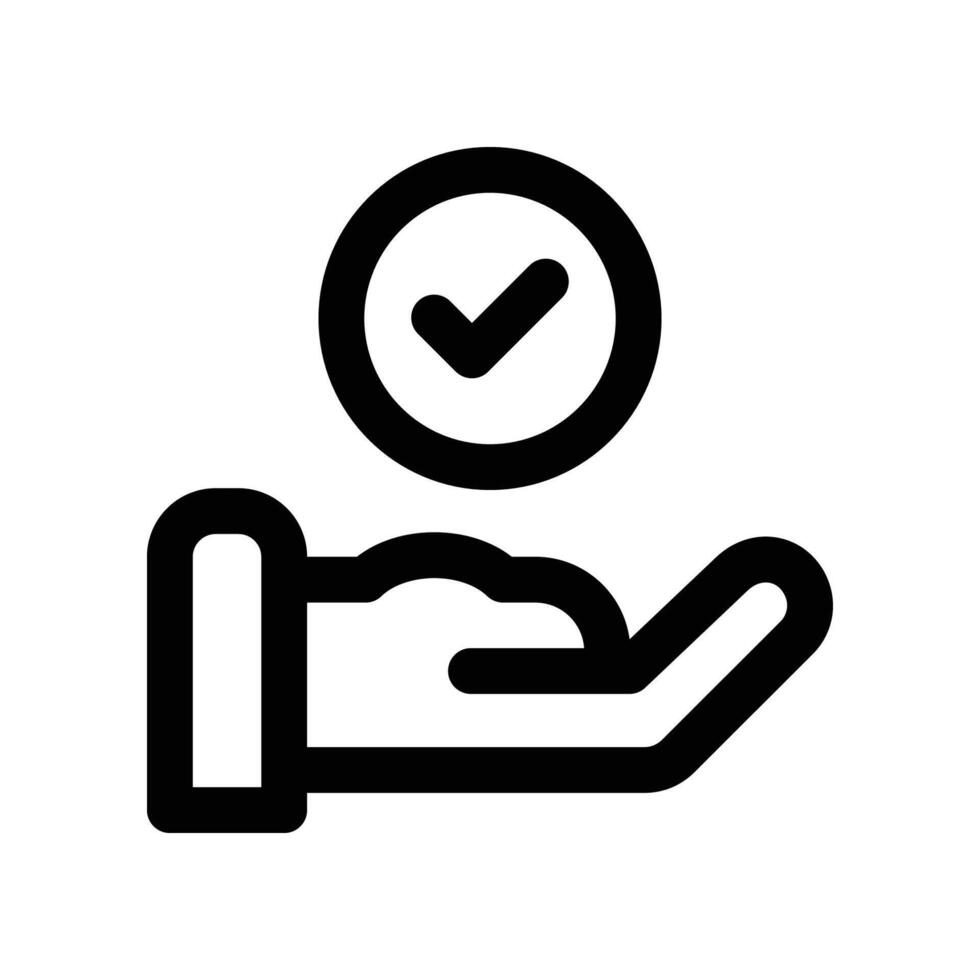 verified icon. line icon for your website, mobile, presentation, and logo design. vector