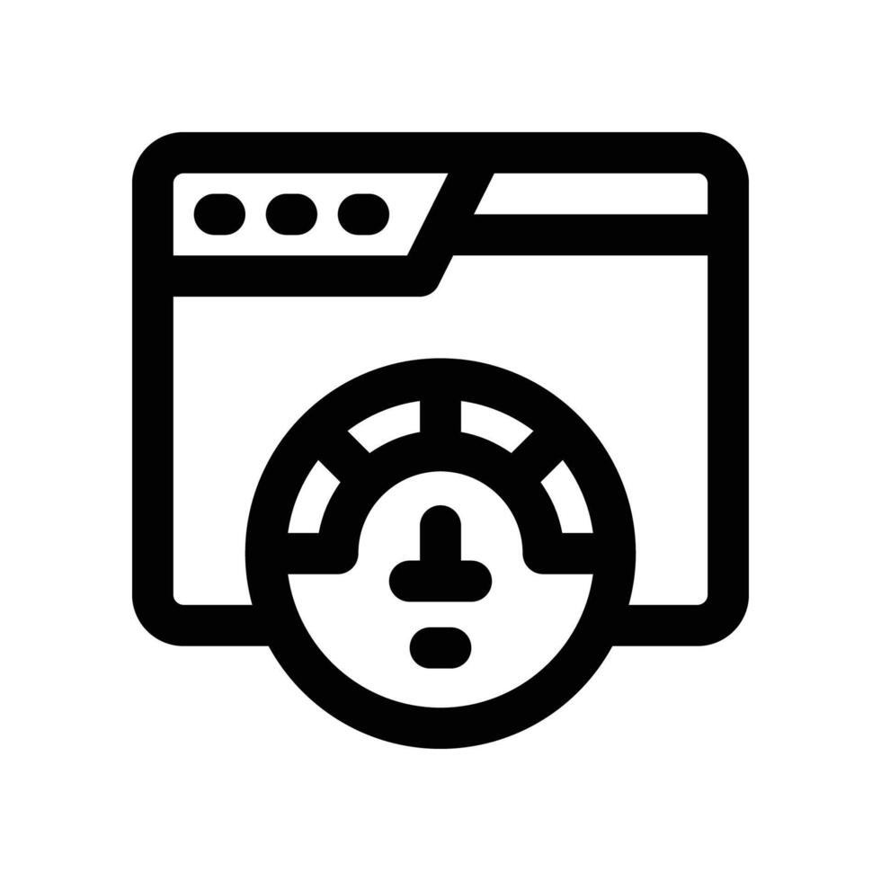 speed test icon. line icon for your website, mobile, presentation, and logo design. vector