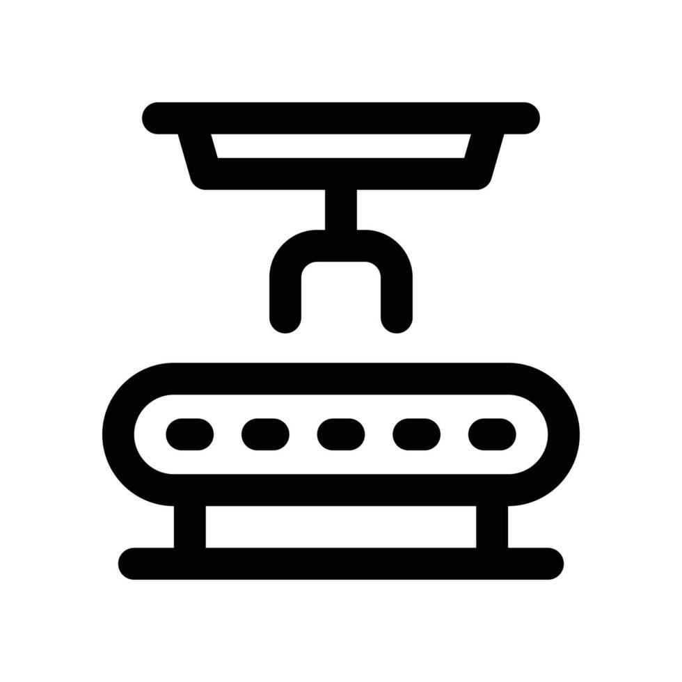 conveyor icon. line icon for your website, mobile, presentation, and logo design. vector