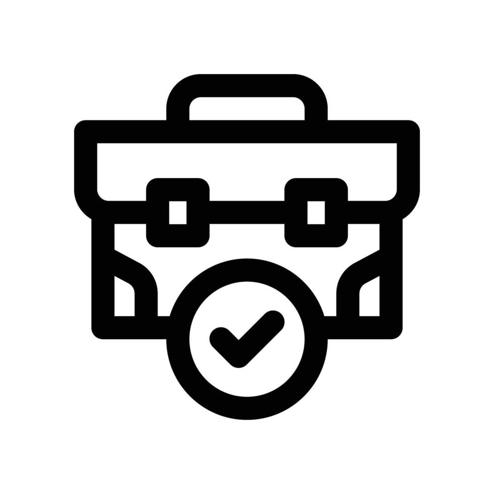 suitcase icon. line icon for your website, mobile, presentation, and logo design. vector