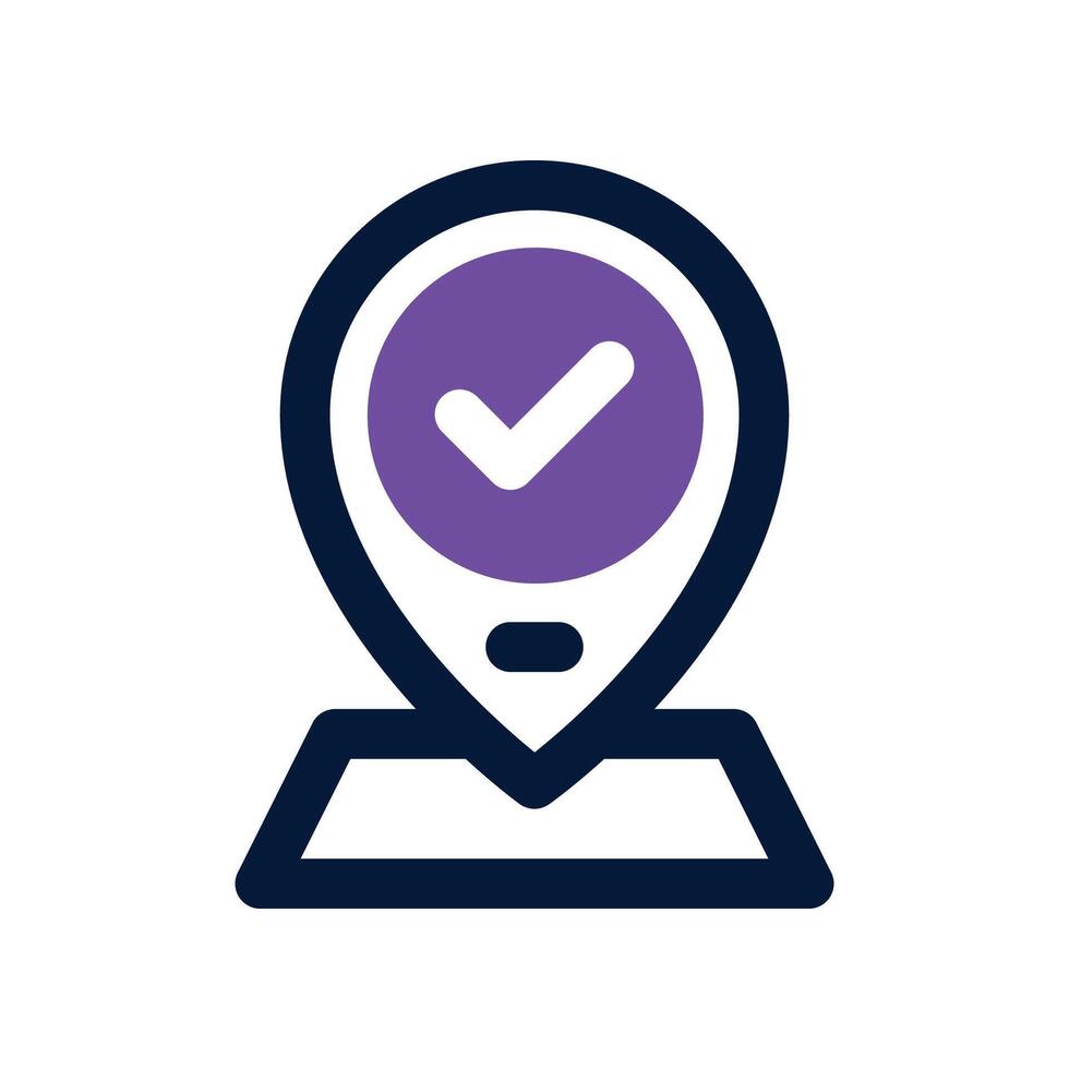 location icon. dual tone icon for your website, mobile, presentation, and logo design. vector