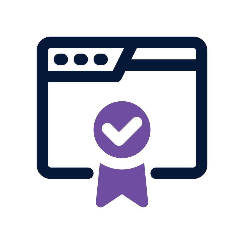 website icon. dual tone icon for your website, mobile, presentation, and logo design. vector