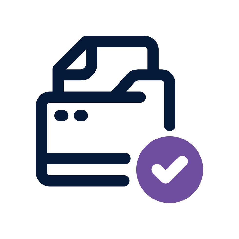 file icon. dual tone icon for your website, mobile, presentation, and logo design. vector