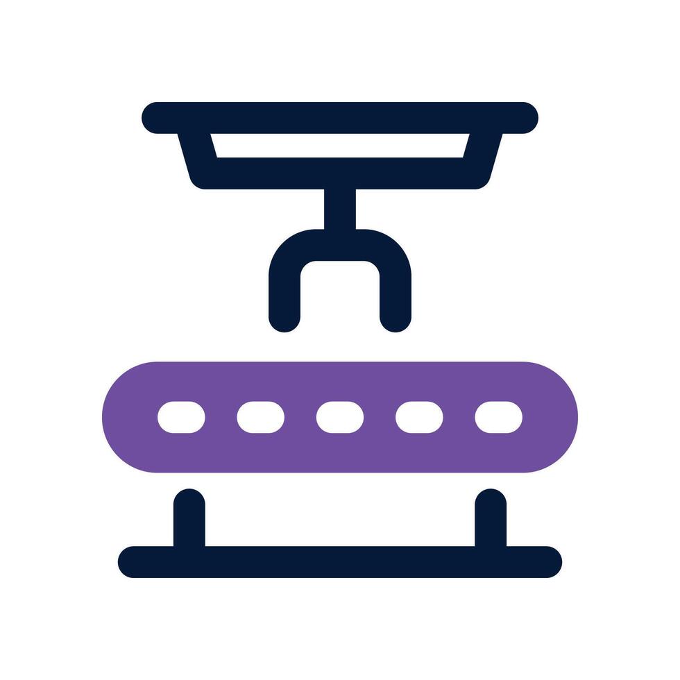 conveyor icon. dual tone icon for your website, mobile, presentation, and logo design. vector