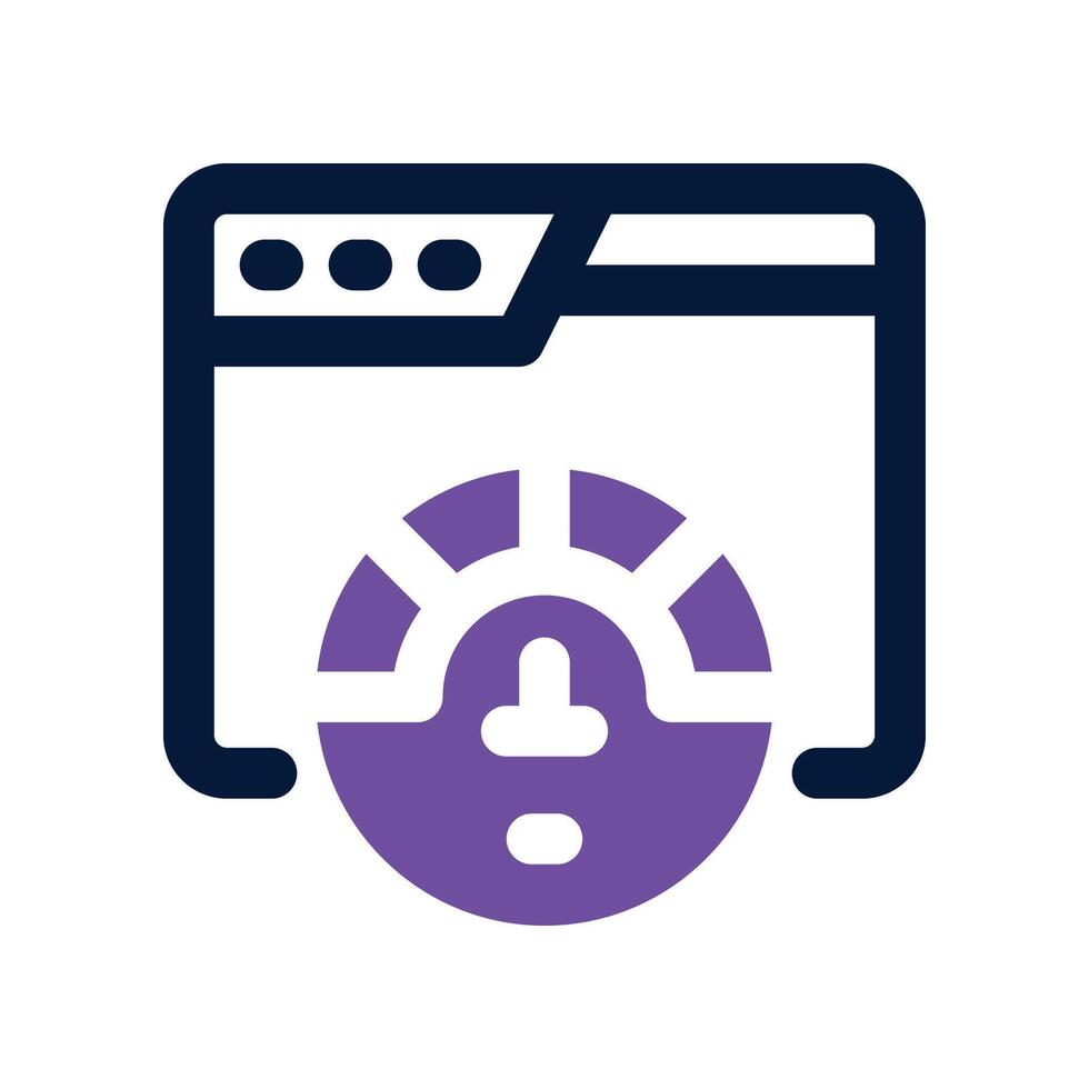 speed test icon. dual tone icon for your website, mobile, presentation, and logo design. vector