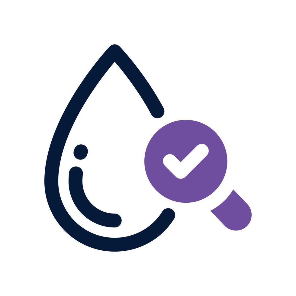 water drop icon. dual tone icon for your website, mobile, presentation, and logo design. vector