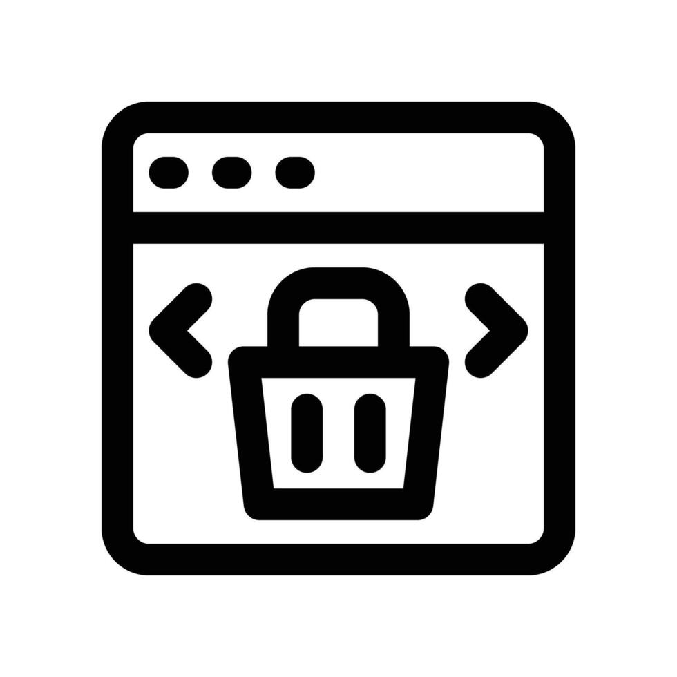 Layout icon. line icon for your website, mobile, presentation, and logo design. vector