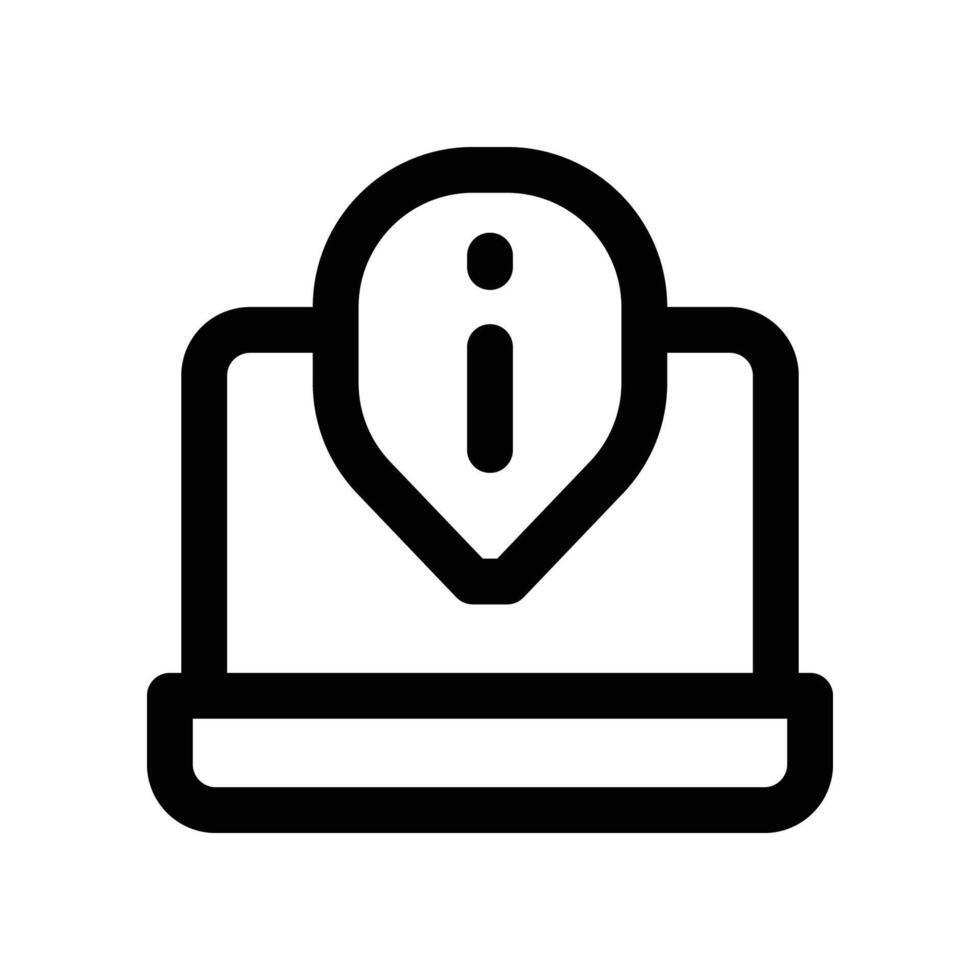 Information icon. line icon for your website, mobile, presentation, and logo design. vector