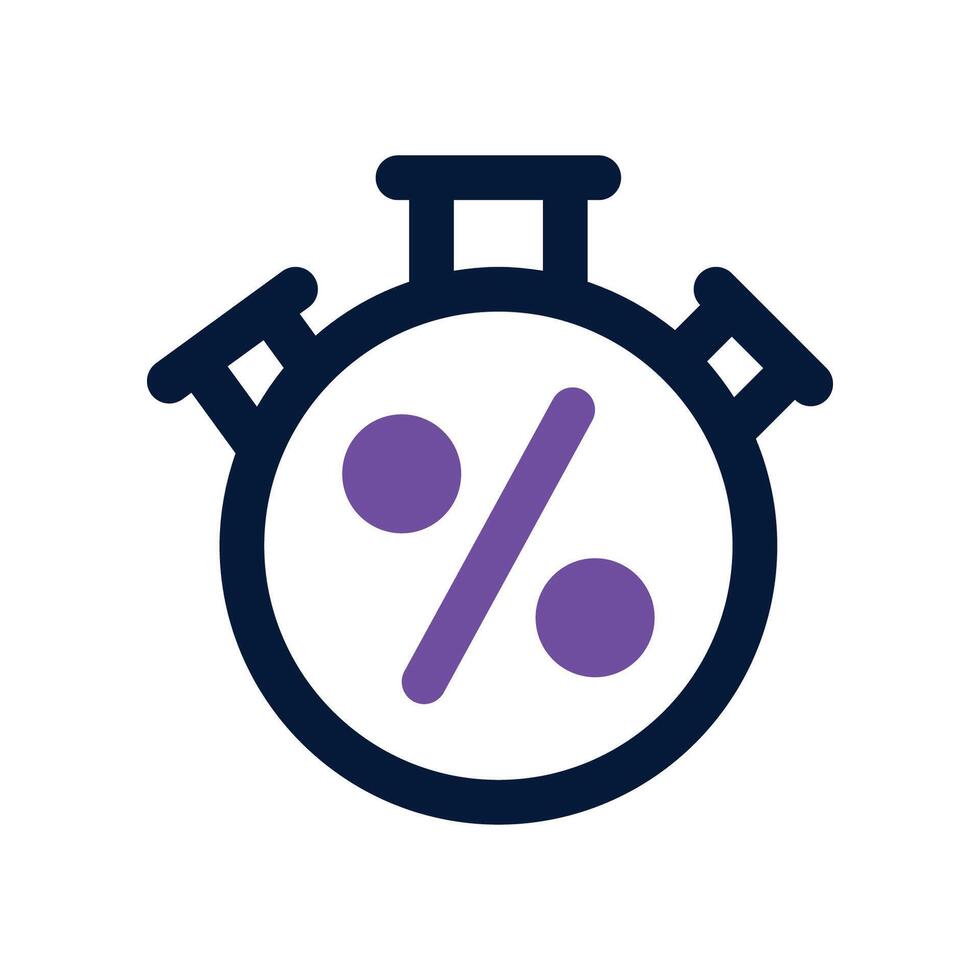 Stopwatch icon. dual tone icon for your website, mobile, presentation, and logo design. vector
