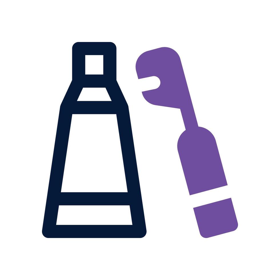 Brush Teeth icon. dual tone icon for your website, mobile, presentation, and logo design. vector
