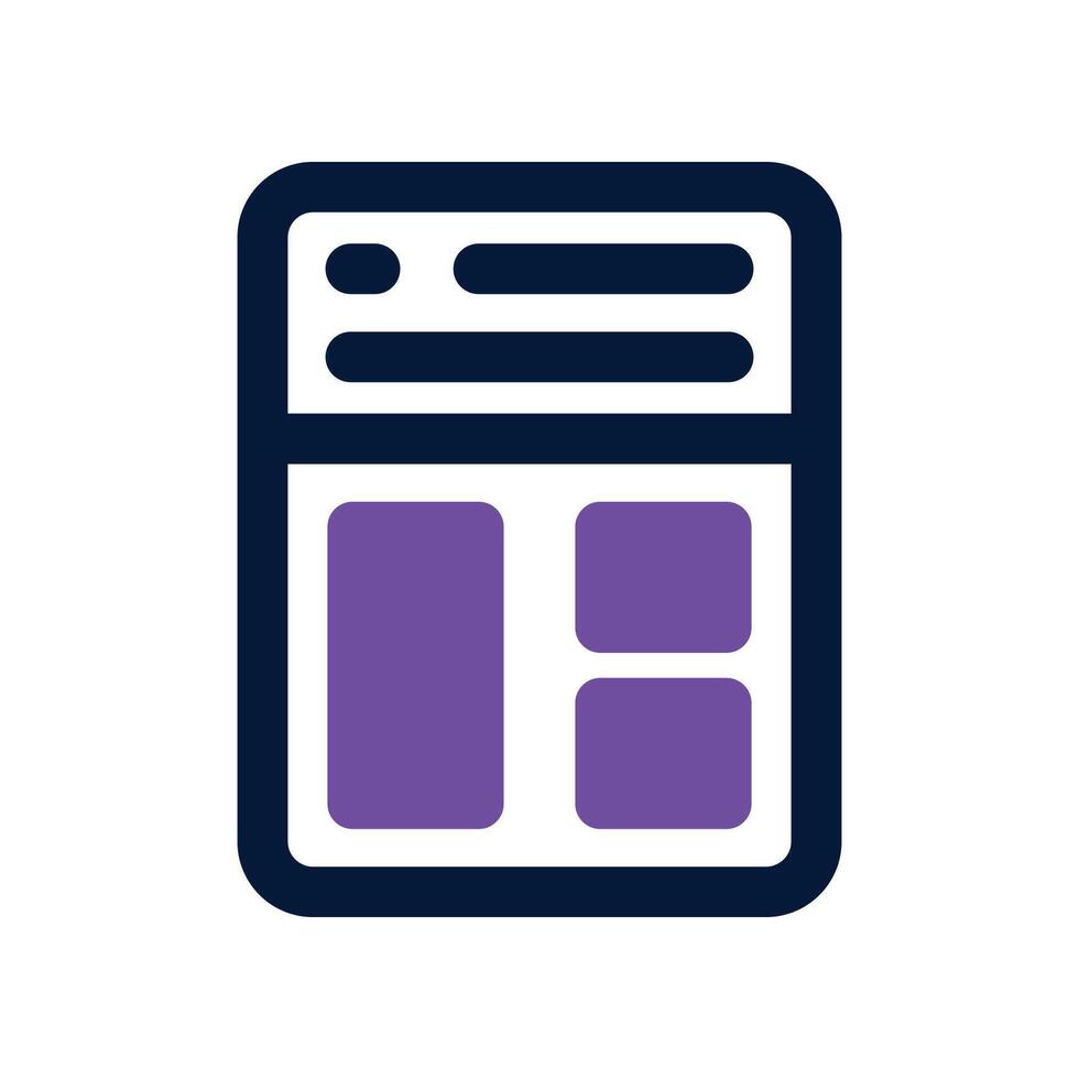 Calculator icon. dual tone icon for your website, mobile, presentation, and logo design. vector