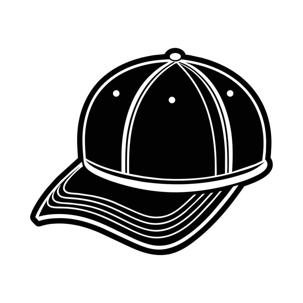 A Cap Flip silhouette illustration vector