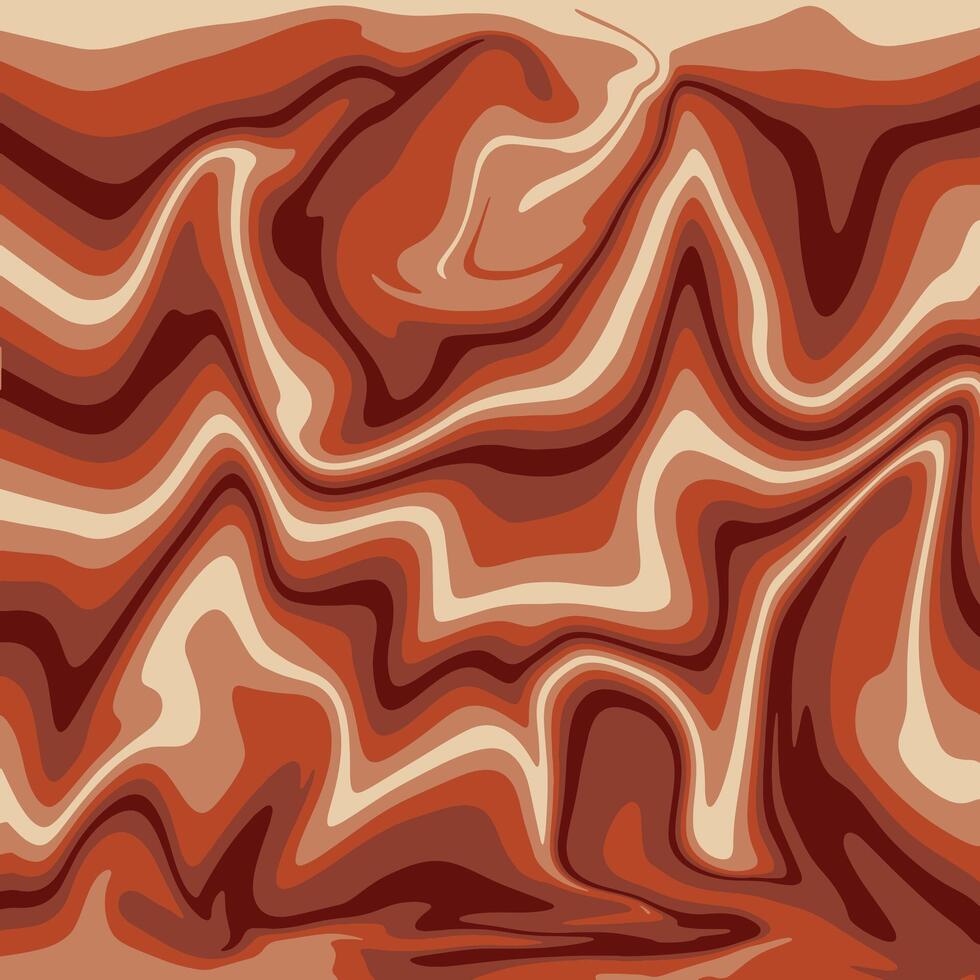 Illustration. Abstract wavy background in orange tones. vector