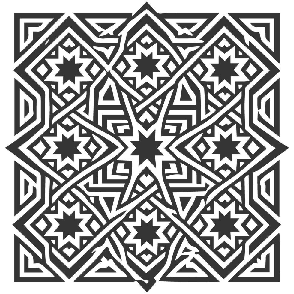 An abstract geometric design with stars vector