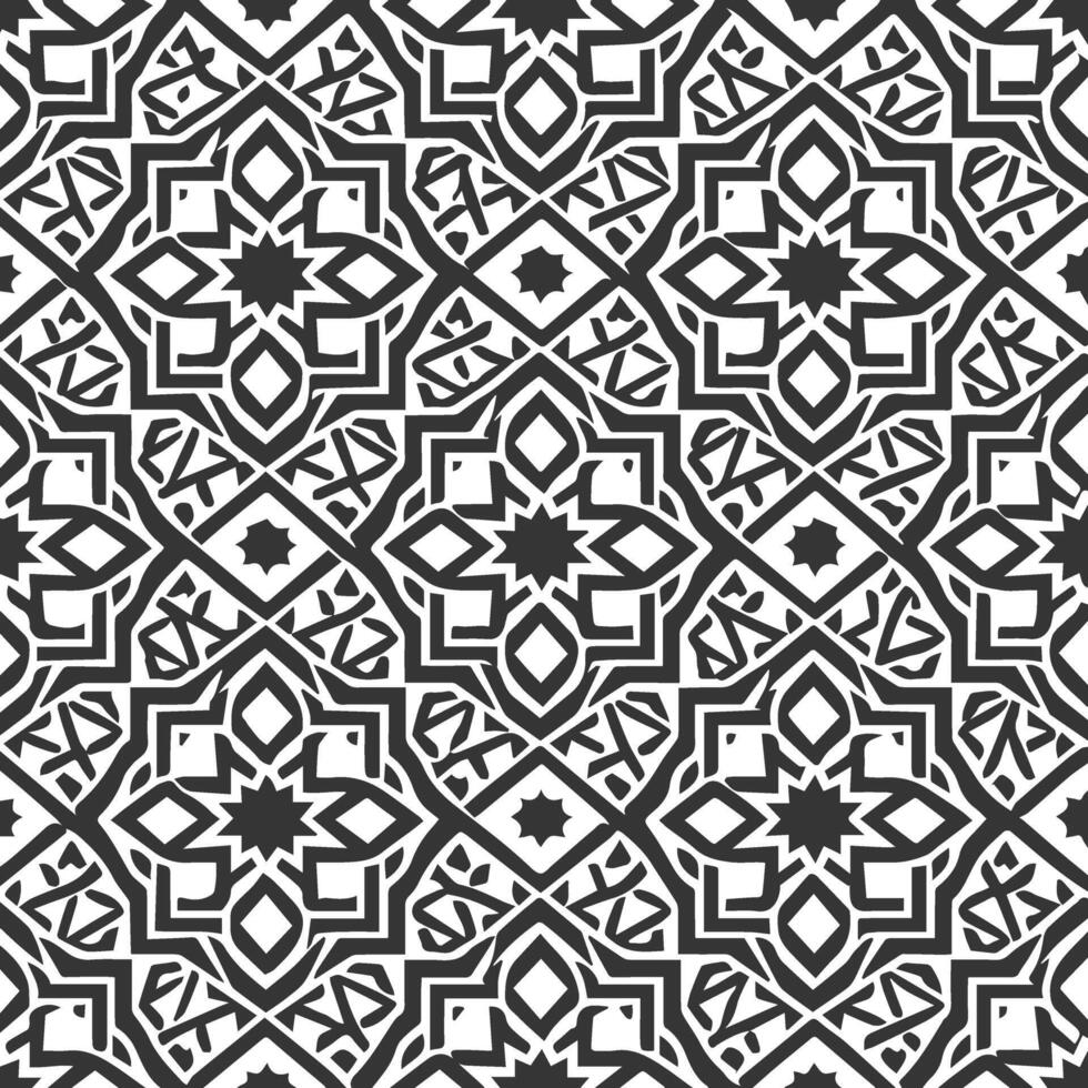 A black and white geometric pattern vector