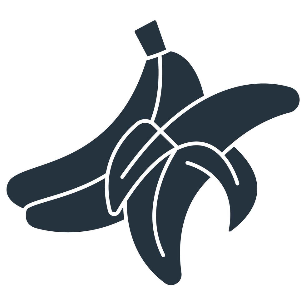 Banana icons symbol elements for infographic web vector