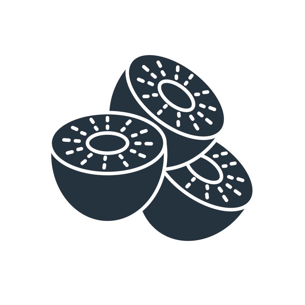 kiwi icons symbol elements for infographic web vector