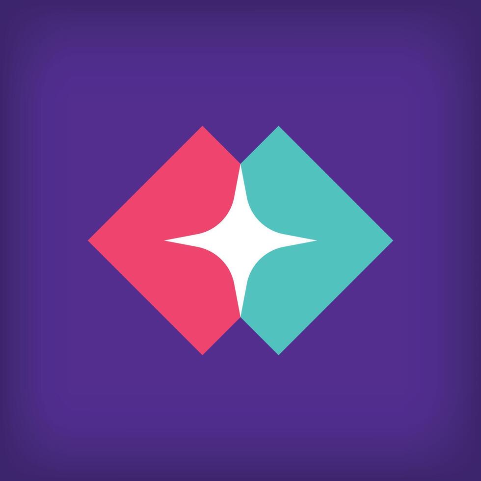 Creative transportation star crossing logo design. with a simple design and flat style. flat style. suitable for the company vector