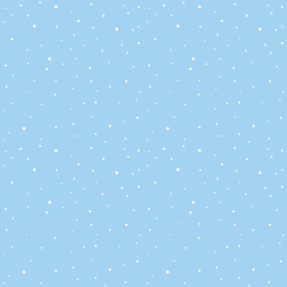 Seamless background with snowflakes. Falling snow. Blue background with polka dots. Blue abstract background. vector