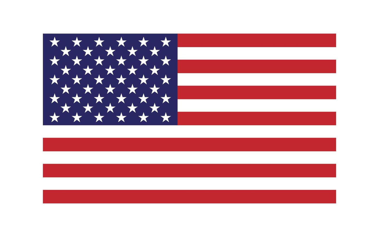 USA flag icon. United States of America flag. Flag of USA flat symbol collection. USA flag labels set. USA national flag. vector