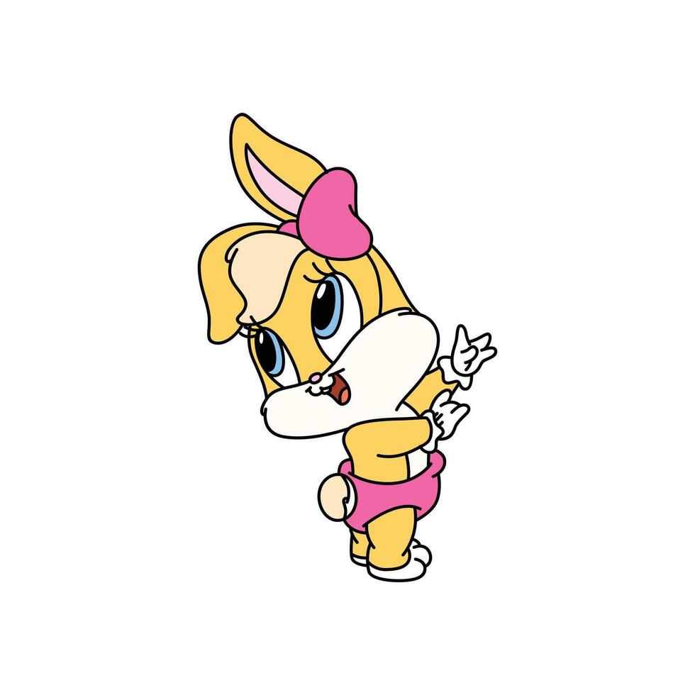 Baby Lola Looney Tunes vector