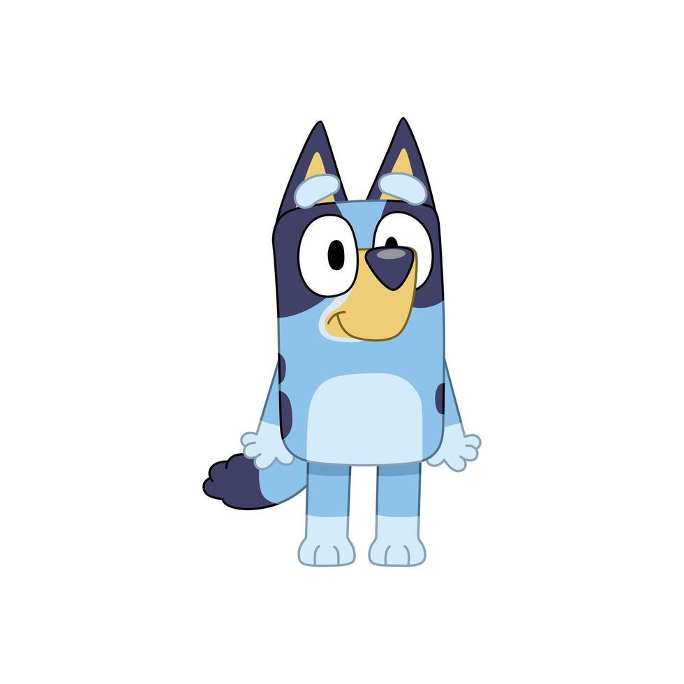 Stand Bluey Happy vector
