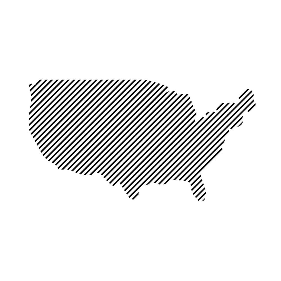 united states map icon vector