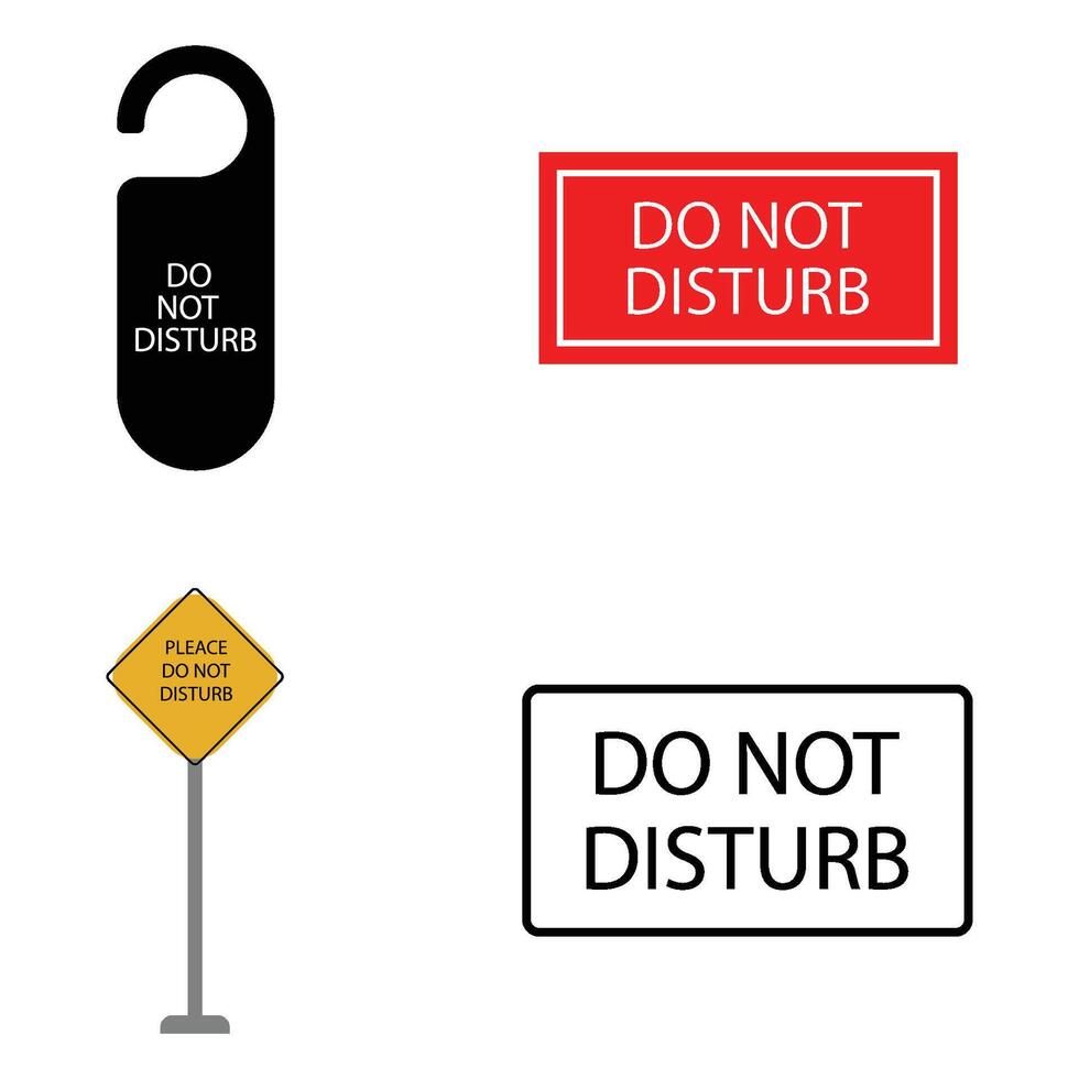 Do not disturb sign vector