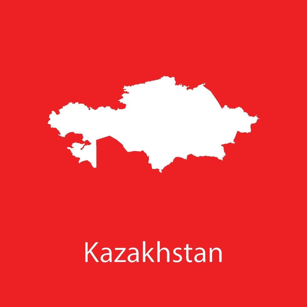 Kazakhstan map icon vector
