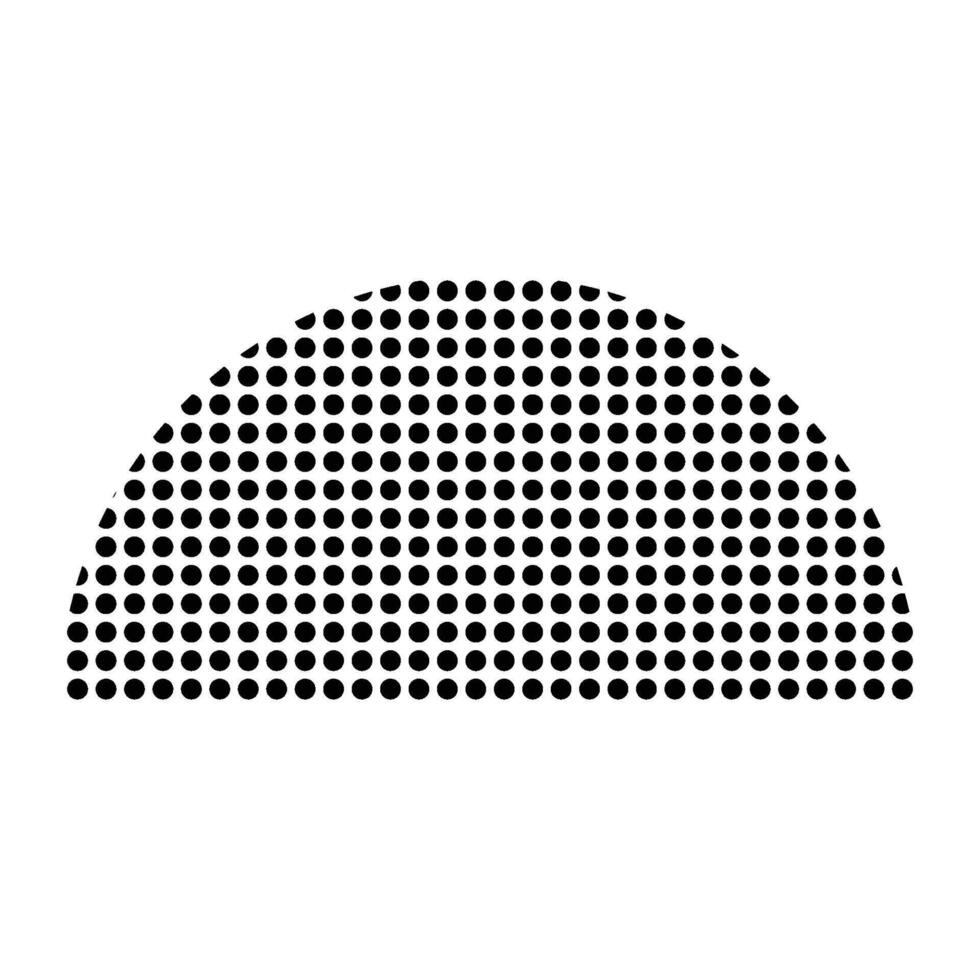 semicircle icon patern polka dot vector