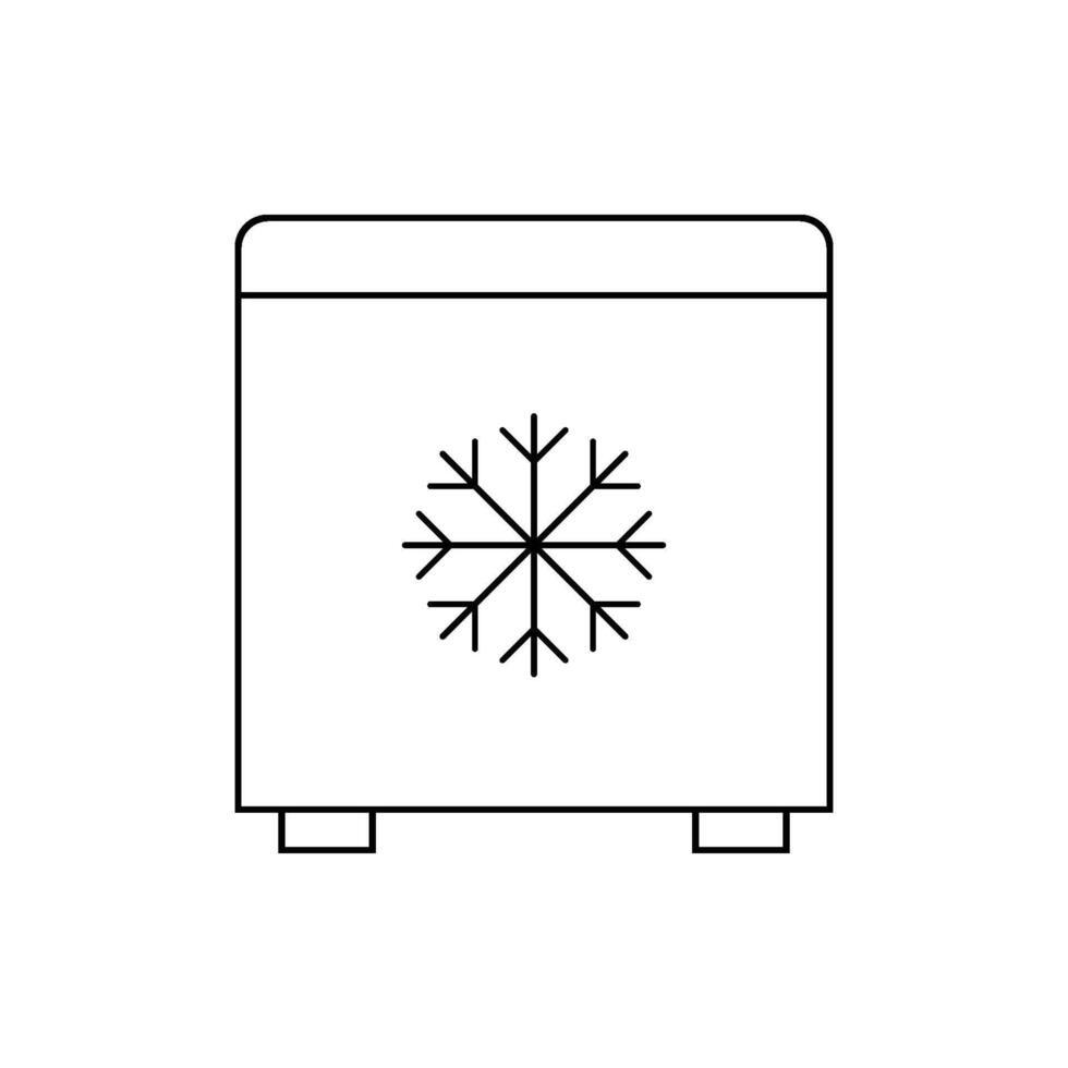 refrigeration freezer icon vector