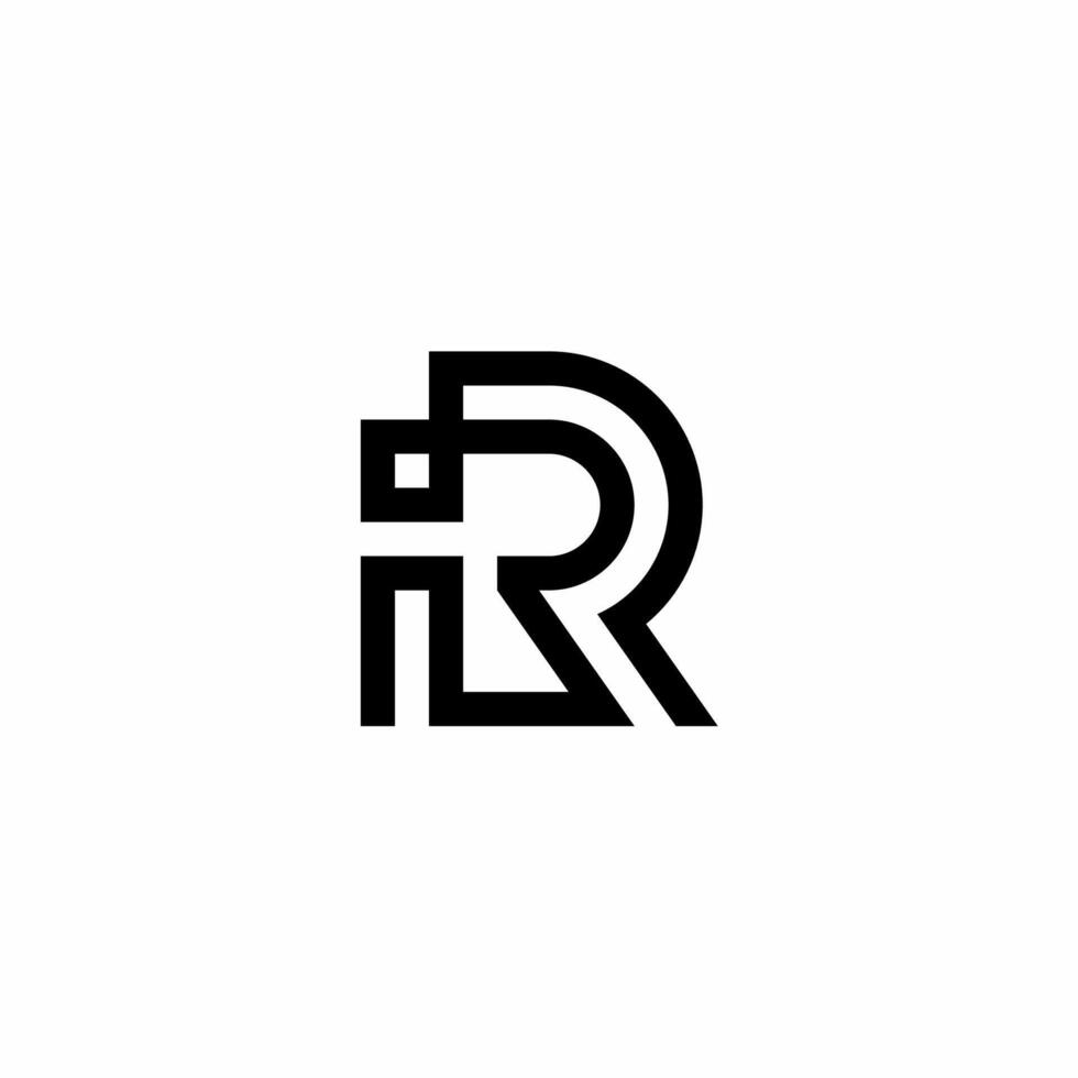 Ri Letter Monogram Logo vector
