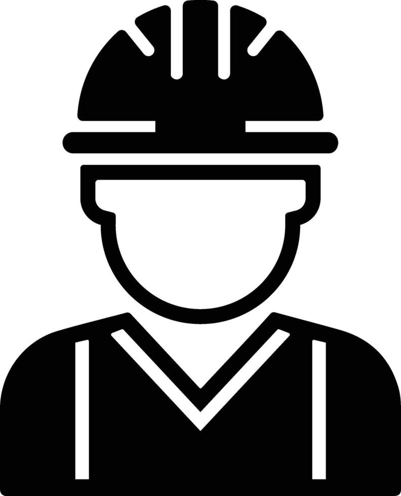 a construction worker or security icon vector