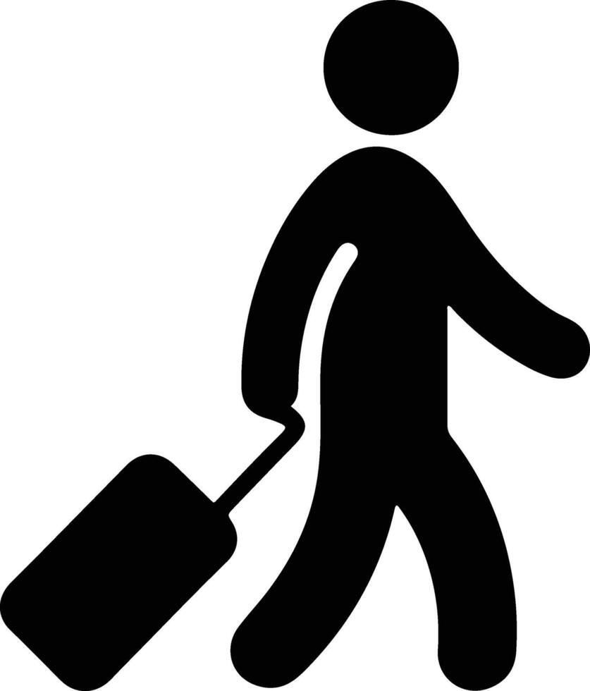 Tourist or Traveller icon illustration vector