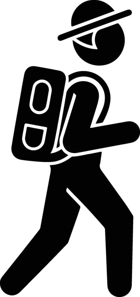 Tourist or Traveller icon vector