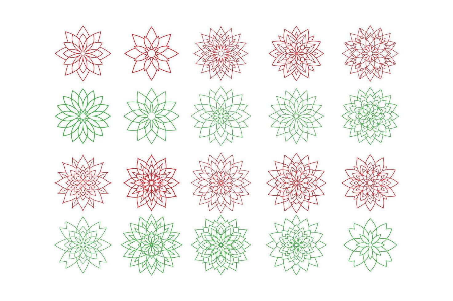 Minimal Lineal Mandala Backgrounds vector