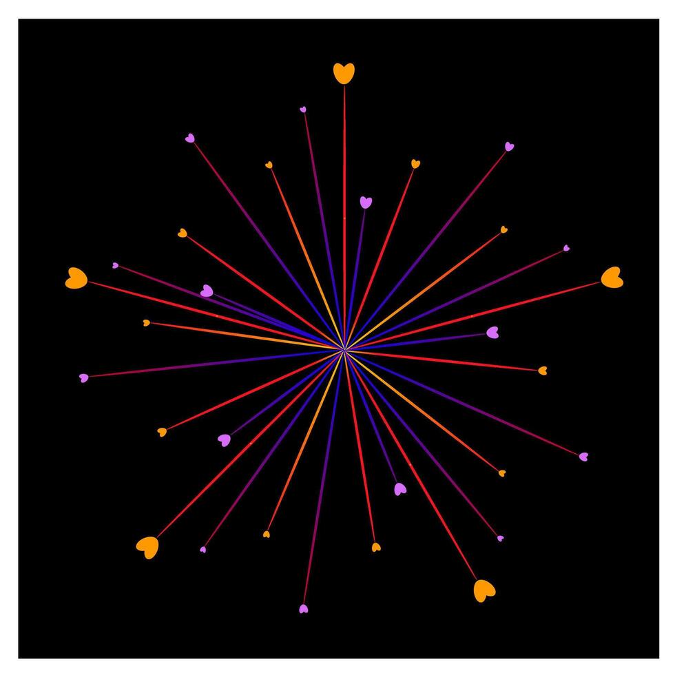 fireworks, gradient firework, new year firework vector