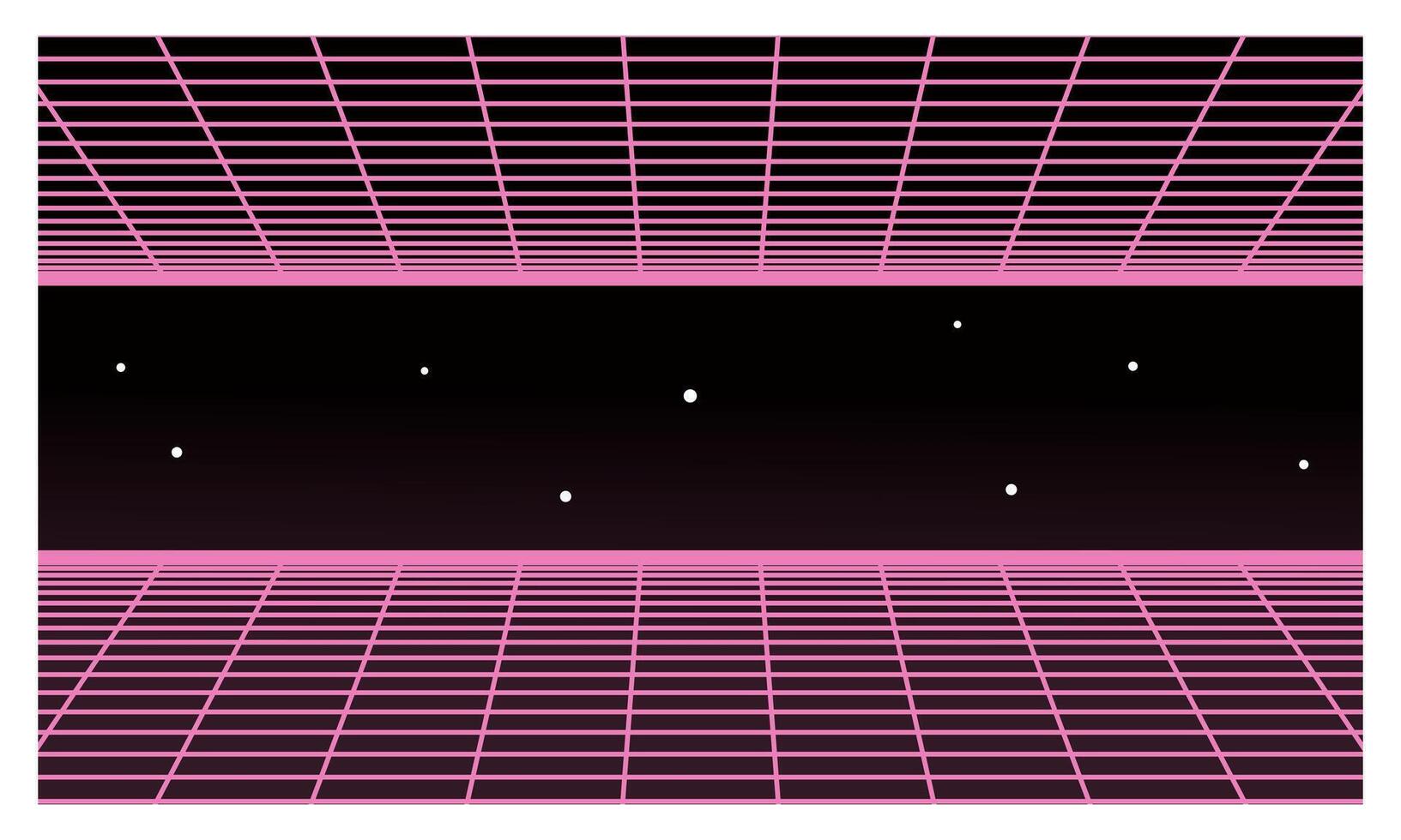 vaprowave galaxy, grid retro design, neon design. vector