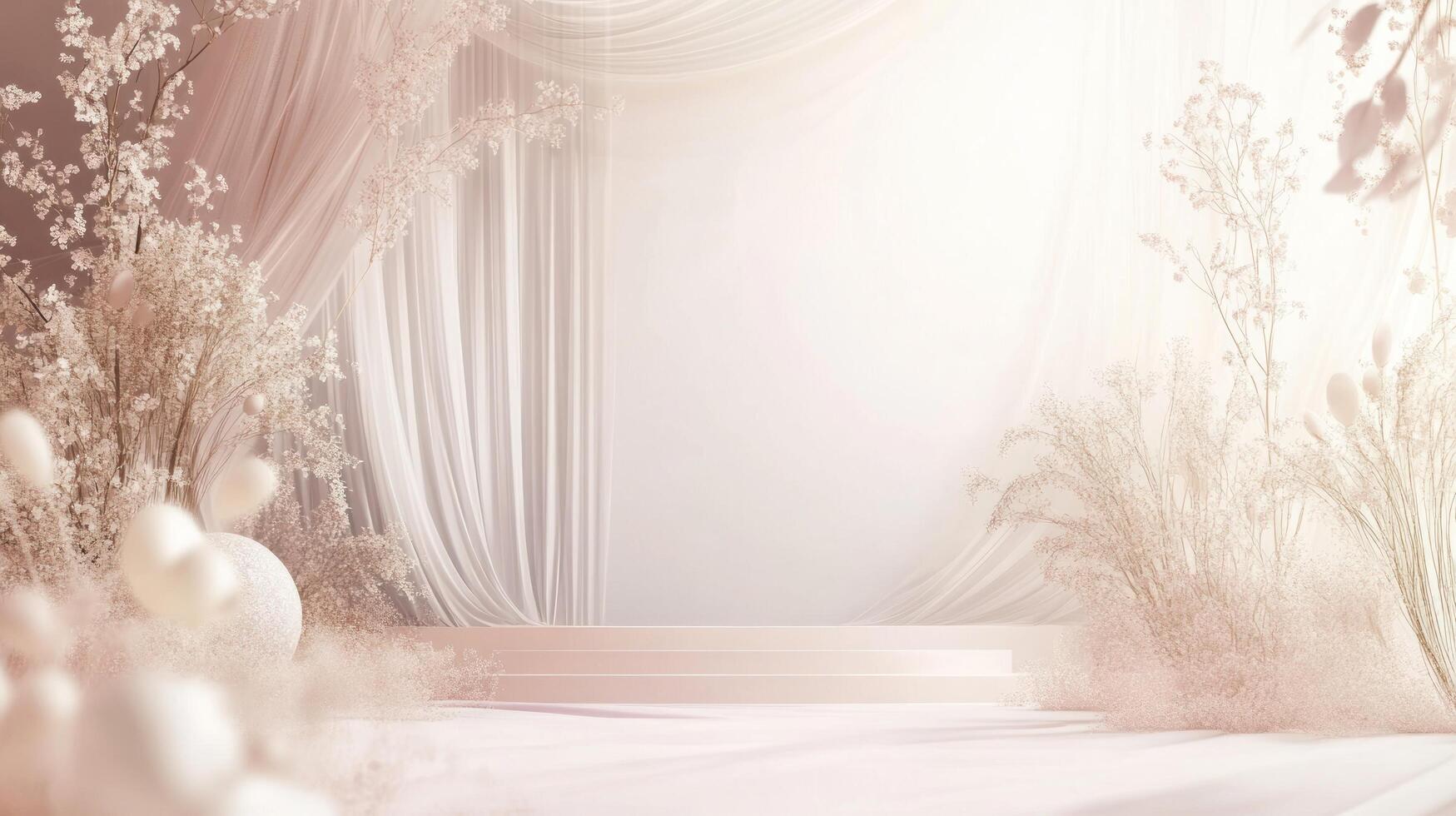 Wedding party decoration scene background photo