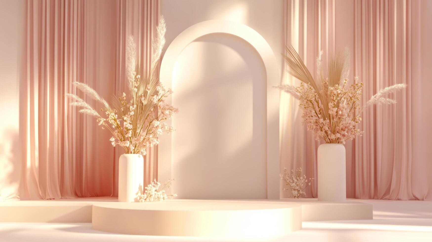 Wedding party decoration scene background photo